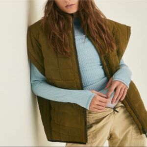 NWT Free People Movement  Down quilted Vest size S  new